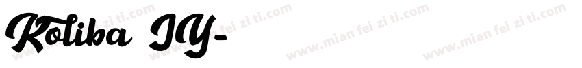 Koliba JY字体转换